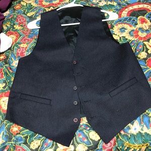 Black Formal Vest Slim Fit Suits & Blazers